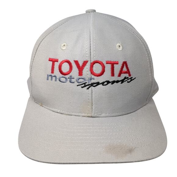 Toyota Motorsports Snapback Cap Gray One Size Adjustable Embroidered Mohr's - Picture 1 of 10